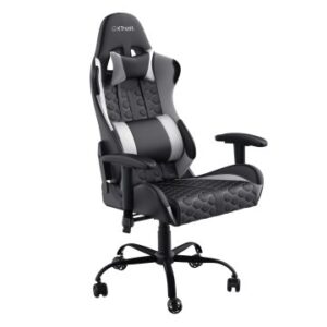 SILLA GAMER TRUST GXT 708 RESTO GAMING GIRATORIA 360 ELEVADOR DE GAS CLASE 4 RESPALDO AJUSTABLE ENTRE 90º Y 180º COLOR NEGRO / BLANCO 24434