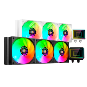 SISTEMA DE REFRIGERACION LIQUIDA MARS GAMING ML-TWO360 3x120mm ARGB 600W TDP COLOR NEGRO