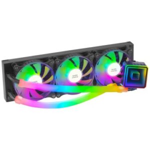 SISTEMA DE REFRIGERACION LIQUIDA MARS GAMING ML-ULTRA360 BLACK 3x12cm ILUMINACION ARGB (ADRESSABLE) TPD 650W PARA PROCESADORES INTEL Y AMD BOMBA OPTI