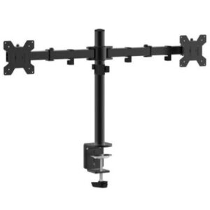 SOPORTE DE MESA APPROX APPSMD02 PARA 2 PANTALLAS APPROX APPSMD02 DE 10" - 27" BRAZOS CON 2 CODOS Y SOPORTES ORIENTABLES MAX. VESA 600x400 HASTA 10KG P
