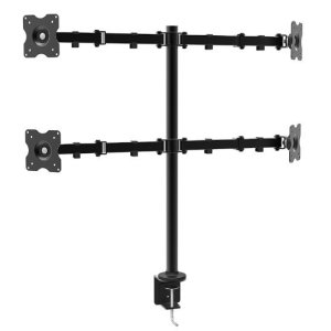SOPORTE DE MESA APPROX APPSMF02 PARA 4 PANTALLAS DE 10" - 27" BRAZOS CON 1 CODO Y SOPORTES ORIENTABLES MAX. VESA 200x200 HASTA 10KG POR BRAZO