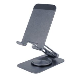 SOPORTE DE MESA PARA SMARTPHONE MARS GAMING MA-RSS COLOR NEGRO PLEGABLE ROTACION 360º AJUSTE DE ALTURA Y ANGULO DE VISUALIZACION 180º