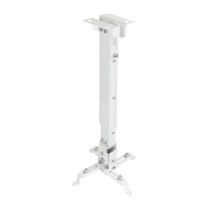 SOPORTE DE PROYECTOR TECHO TOOQ PJ2012T-B REGULACIÓN 130-650MM INCLINABLE MAX. 20KG BLANCO