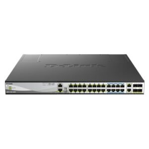 SWITCH GESTIONABLE D-LINK DMS-3130-30PS 16XPoE+ 100/1000/2.5GBASE-T / 8XPoE++ (60W) 100/1000/2.5G/5GBASE-T / 2X100/1000/2.5G/5G/10GASE-T / 4X10G/2