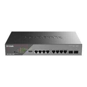 SWITCH GESTIONABLE D-LINK DSS-200G-10MP/E POE+POE++ 30WXPUERTO 8X10/100/1000 Mbps + 2G SFP