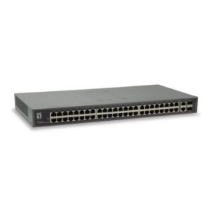 SWITCH LEVEL ONE 50-Port Fast Ethernet Switch, 2 x Gigabit SFP/RJ45 Combo