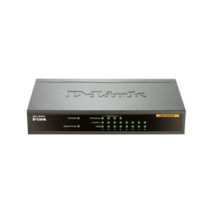 SWITCH NO GESTIONABLE D-LINK DES-1008PA 8P ETHERNET CON 4P POE (52W) SOBREMESA NO RACK