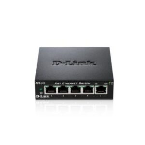 SWITCH NO GESTIONABLE D-LINK DES-105 5P ETHERNET CARCASA METAL SOBREMESA NO RACK