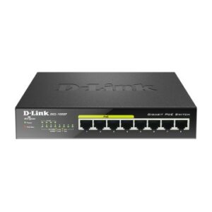 SWITCH NO GESTIONABLE D-LINK DGS-1008P 8P GIGA CON 4P POE (52W) SOBREMESA NO RACK