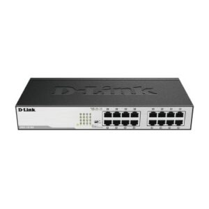 SWITCH NO GESTIONABLE D-LINK DGS-1016D 16P GIGA SOBREMESA KIT DE INSTALACION RACK 19"