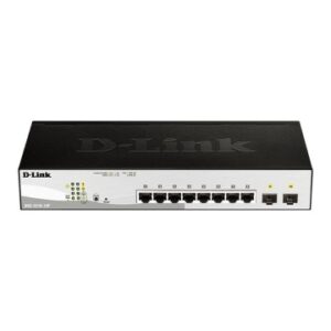 SWITCH SEMIGESTIONABLE D-LINK DGS-1210-10P/E 10P GIGA CON 8P POE (65W) + 2P GIGA COMBO RACK
