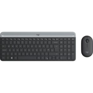 TECLADO Y MOUSE LOGITECH WIRELESS MK470 SLIM NEGRO P/N: 920-009198