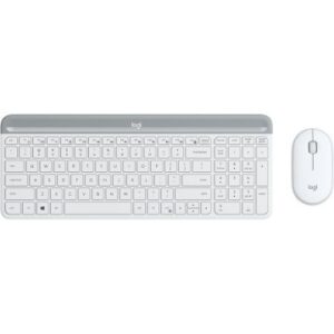 TECLADO Y MOUSE LOGITECH WIRELESS MK470 SLIM WHITE P/N: 920-009199