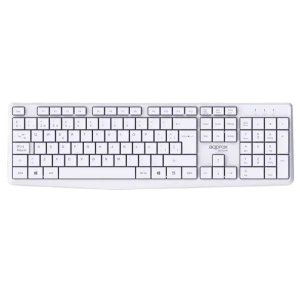 TECLADO Y MOUSE APPROX WIRELESS APPMX420W 2.4GHz MULTIMEDIA 1000DPI COLOR BLANCO