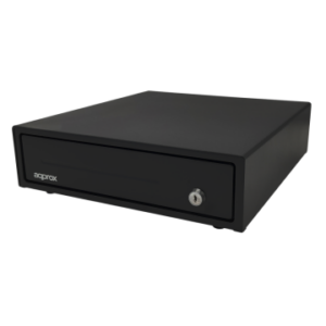 TPV CAJON PORTAMONEDAS COMPACTO APPROX APPCASH33 BLACK 33x36 APERTURA MANUAL Y AUTOMATICA COLOR NEGRO