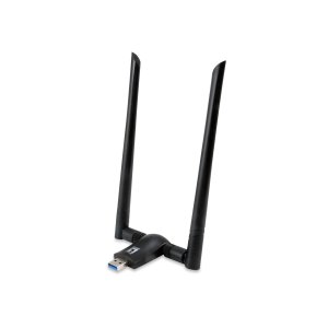 USB WIFI LEVEL ONE WUA-1810E AC1200 300MB EN 2,4GHZ Y 867MB EN 5GHZ USB 3.0 2 ANTENAS DESMONTABLES